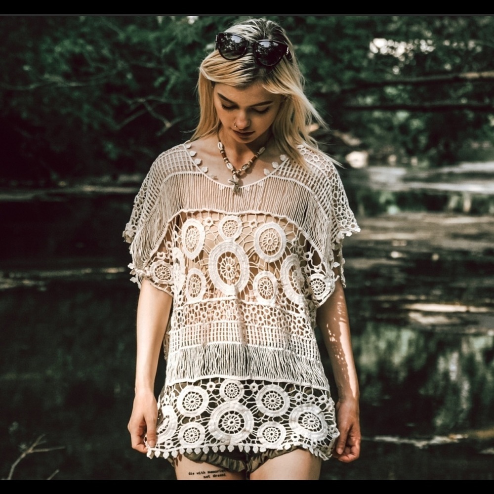 The KIMBERLY Crochet Knit Top